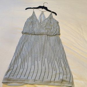 Gianni Bini dress ice blue with beads